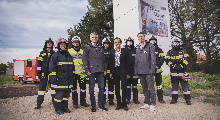 Feuerwehrübung bei alter Trafostation in Inzersdorf-Getzersdorf