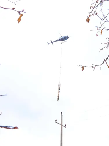 Die fliegende Säge im Einsatz