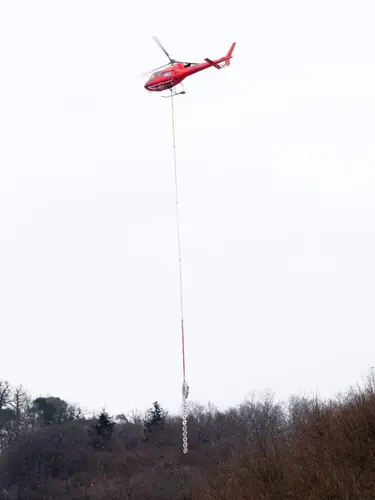 Die fliegende Säge im Einsatz