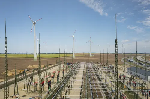 Ein Umspannwerk in Kettlasbrunn Süd