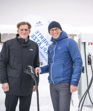 EVN Vorstandsdirektor Franz Mittermayer und VP Klubobmann Jochen Danninger