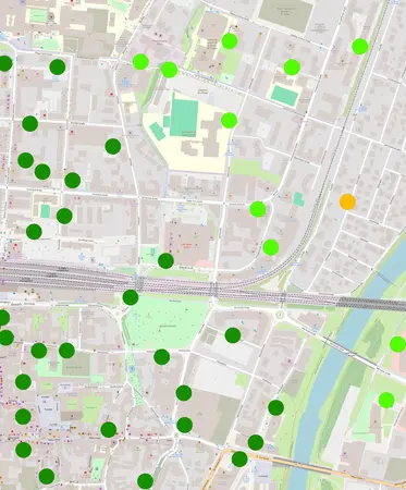 Auf dieser Karte bekommen Sie einen Überblick über die Auslastung Ihrer Trafostaion.