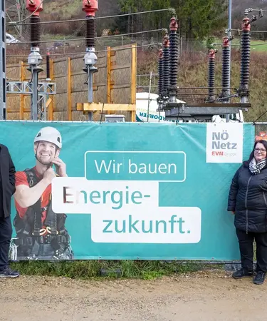 Leiter Netz NÖ Service Center Horn Friedrich Köck, Bgm. von Altenburg WHR DI Markus Reichenvater, Bgm.in. von St. Leonhard/Hw. Eva Schachinger, Bgm. von Krumau Josef Graf