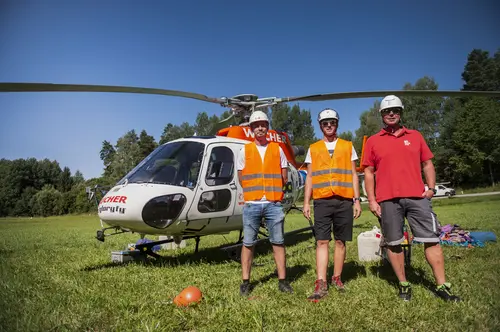 Leyrer + Graf Bauleiter Elektrotechnik Alexander Fuchs, Leyrer + Graf Bauleiter Tiefbau Kristof Winkler und Netz NÖ Projektleiter Thomas Weintögl 