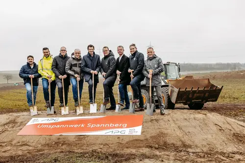 Spatenstich zum UW Spannberg gemeinsam mit der APG.
