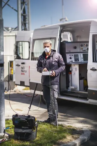  Robert Sieder beim Einsatz mit dem Kabelmesswagen
