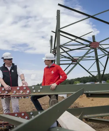 v.l.n.r.: Projektleiter Anton Scharetzer und sein Kollege Patrick Riesenhuber