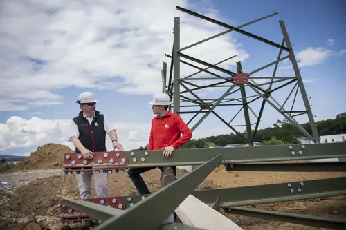 v.l.n.r.: Projektleiter Anton Scharetzer und sein Kollege Patrick Riesenhuber