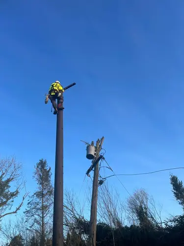 Ein Mitarbeiter bei der Arbeit