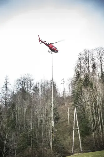 Die fliegende Säge im Einsatz