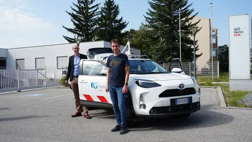 Der Leiter Netz Engineering Netz NÖ Jochen Hagemann und Projektleitung Netz NÖ Thomas Wagner 