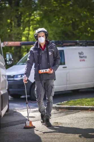  Robert Sieder beim Einsatz mit dem Kabelmesswagen