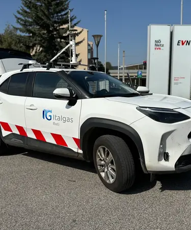  Das speziell ausgerüstete Fahrzeug verfügt über verschiedene Sensoren zur Überprüfung des Gasnetzes