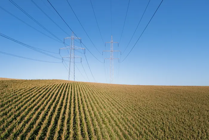 110 kV-Leitung Haag Süd über Maisfeld