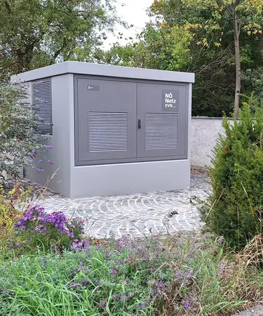 Eine Trafostation von Netz NÖ