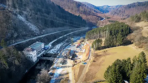 Das alte Kraftwerk am Fuße der Burg Krumau