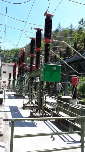 Leistungsschalter im Umspannwerk