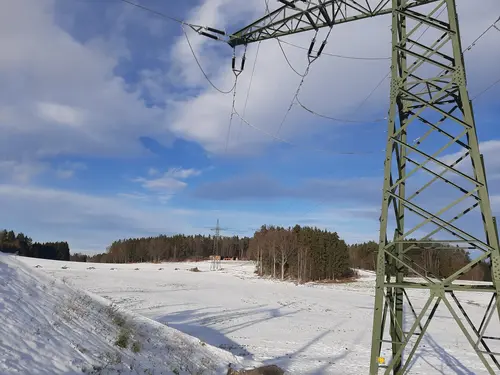 Die neue 110kV-Leitung in Groß Gerungs-Gmünd